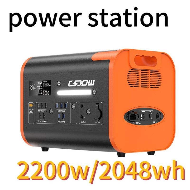 Portable CE Certified 2200W/2400W/3000W Solar Power Station for Outdoor Activities