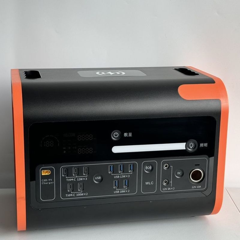 1000W Portable Generator Outdoor DC AC Input Output 2200W Power Station for Long-lasting