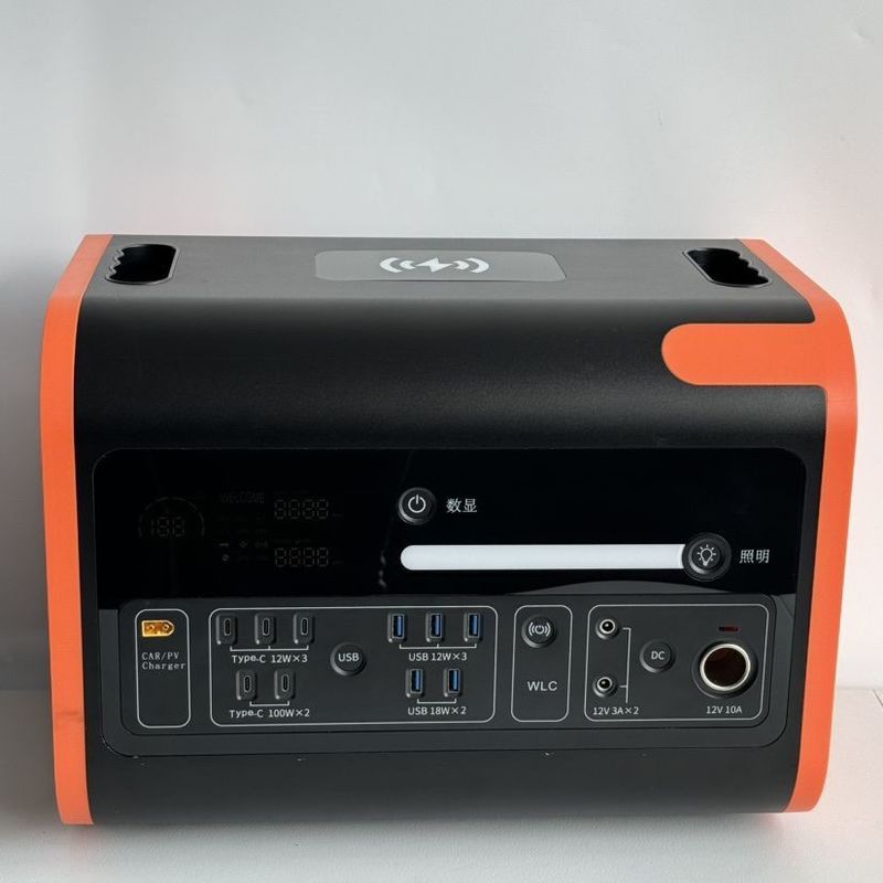 LiFePO4 2200W AT22 Portable Solar Power Station for Backup Energy Supply in Camping