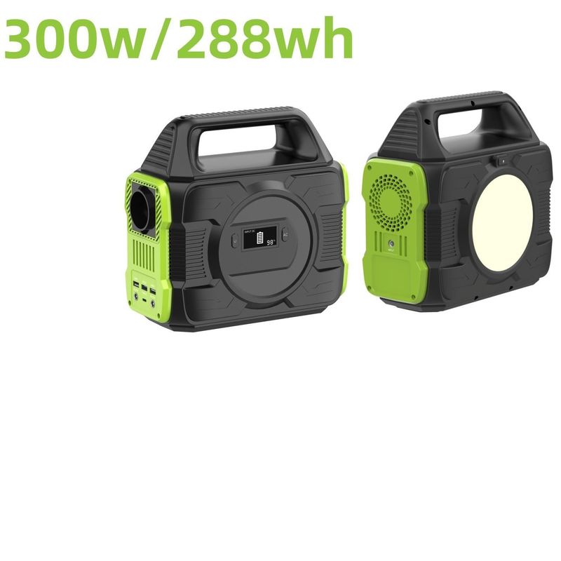 300W/288wh Solar Generator Home Pure Sine Wave Outdoor Power Station with LCD Display