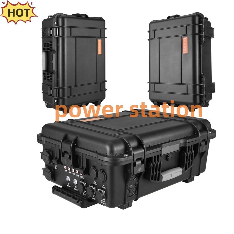 Black Customizable 3000W/4000W/5000W/6000W/7000W Outdoor Fishing Portable Power Station