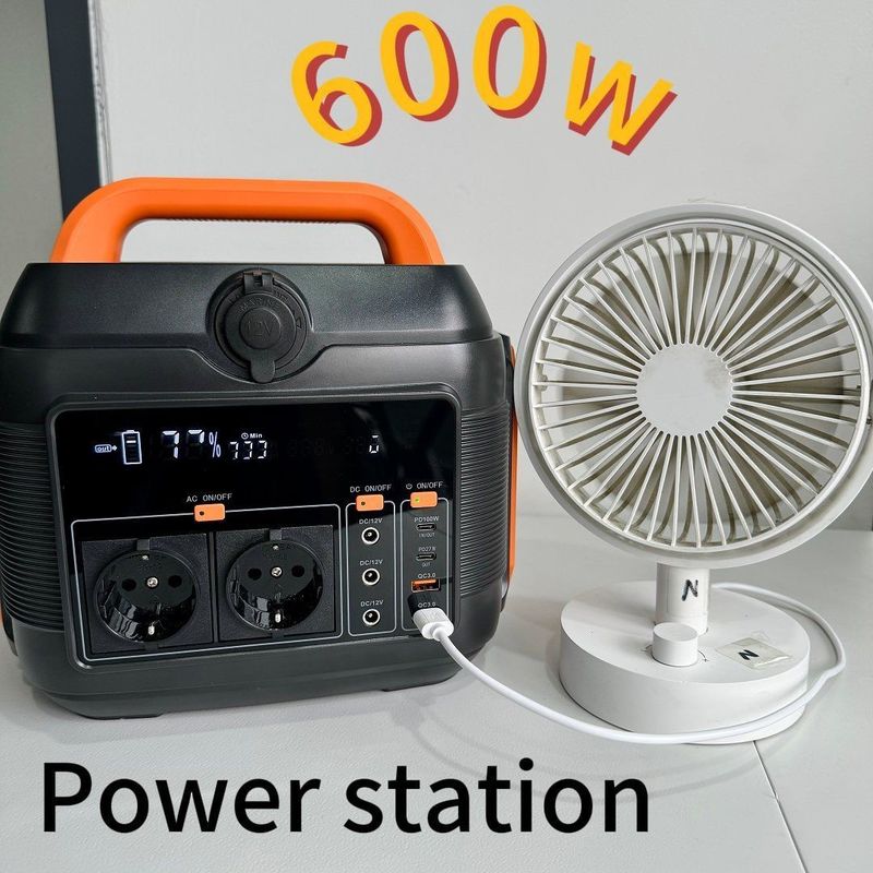 Hot 600W/576wh AC DC C-Type Battery Backup Power Emergency Portable Power Station