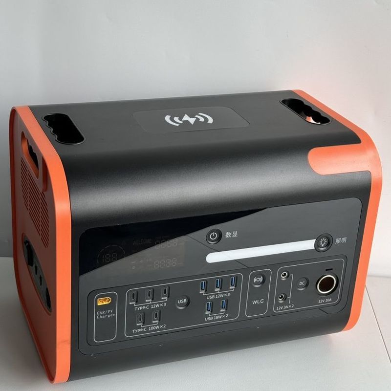 2200W Constant Power Can Drive 4000W High Capacity Orange Outdoor Vehicle Power Station