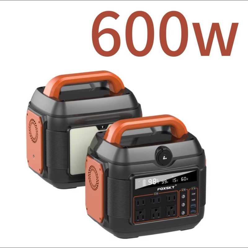 600W 300W 1200W/110V/220V Large Capacity Portable Power Station for Family Emergency