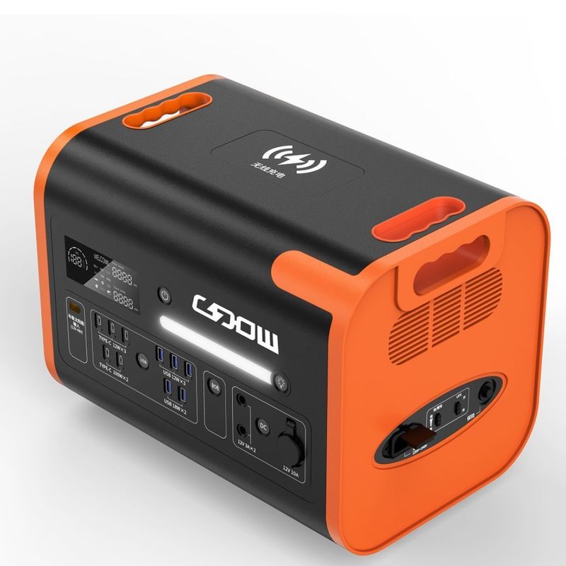 1500W Fast Charge Portable Power Station for Outdoor Office Medical AT22 2200W/2048wh