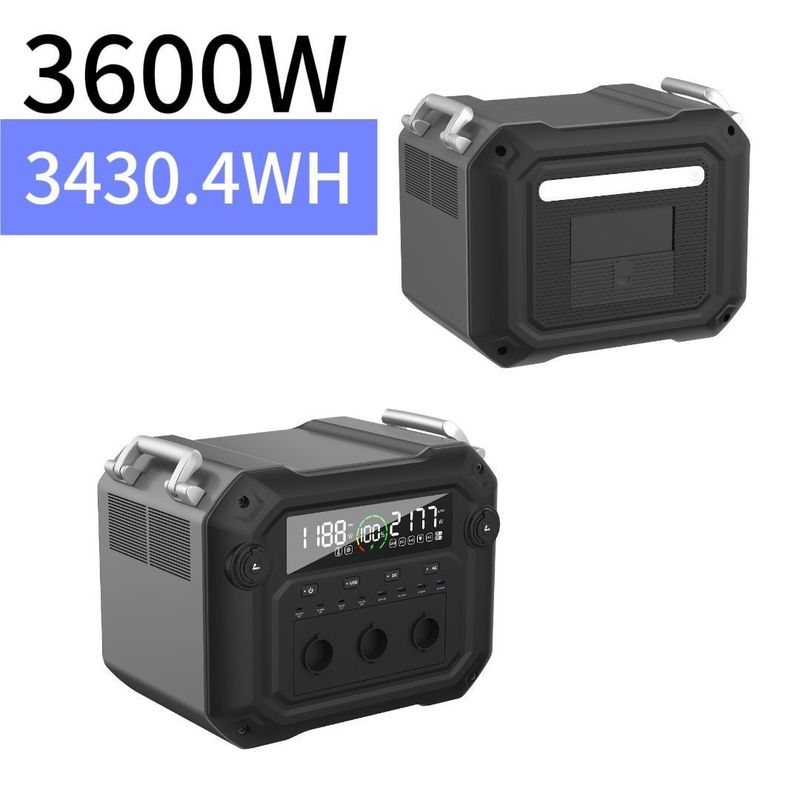 Bidirectional Inverter 3600W/3430.4wh Multi-Functional Mobile Power Supply for Outdoor