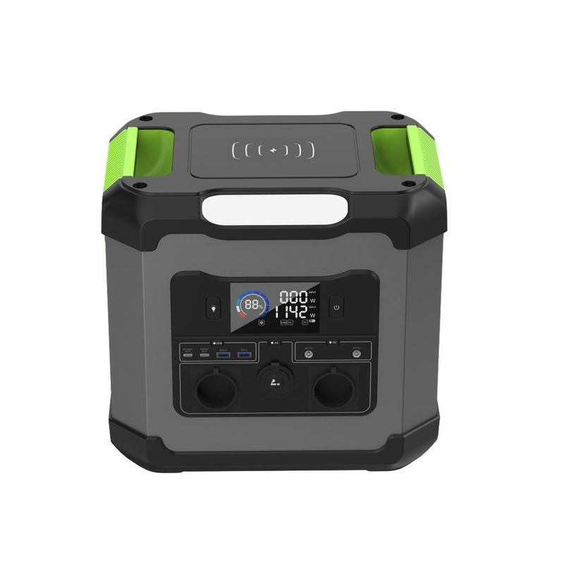Portable Power Station 1500W AC Output Power and Type-C2 Output 12V/2.25A for Emergency