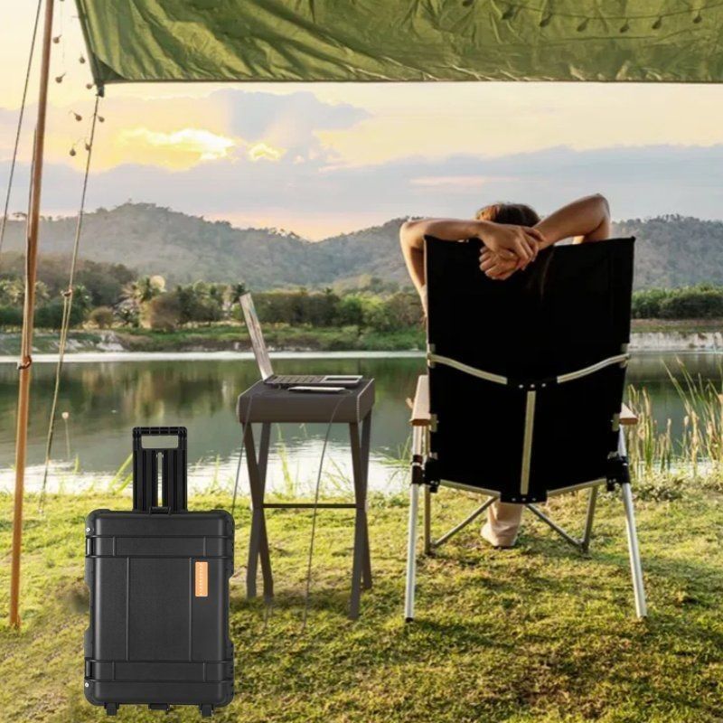 Black Customizable 3000W/4000W/5000W/6000W/7000W Portable Power Station for Family Emergency