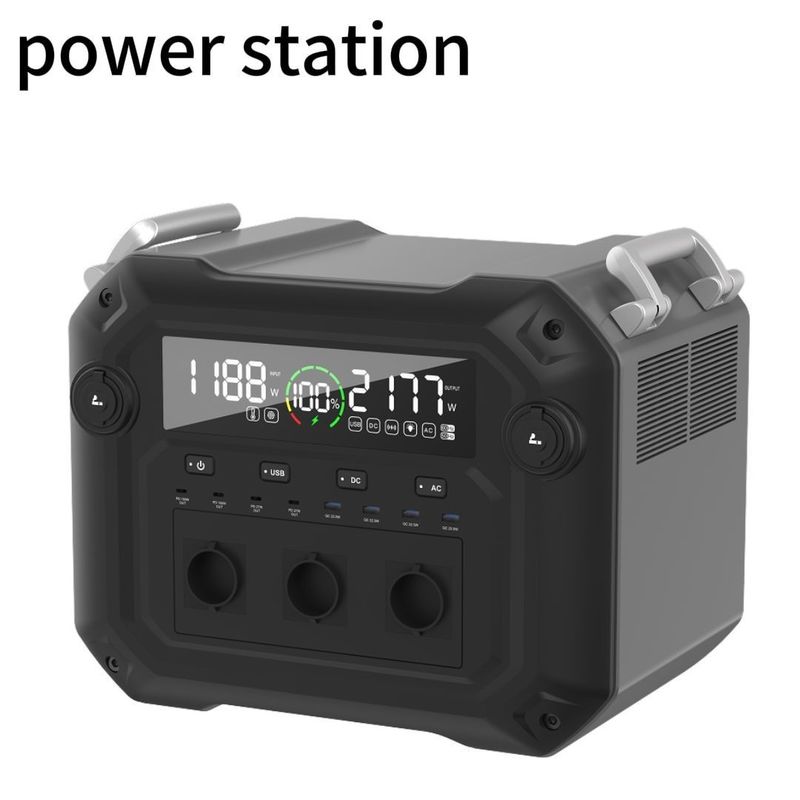 600W Max Solar Panel Input Direct Portable Power Station for Home and Outdoor Camping