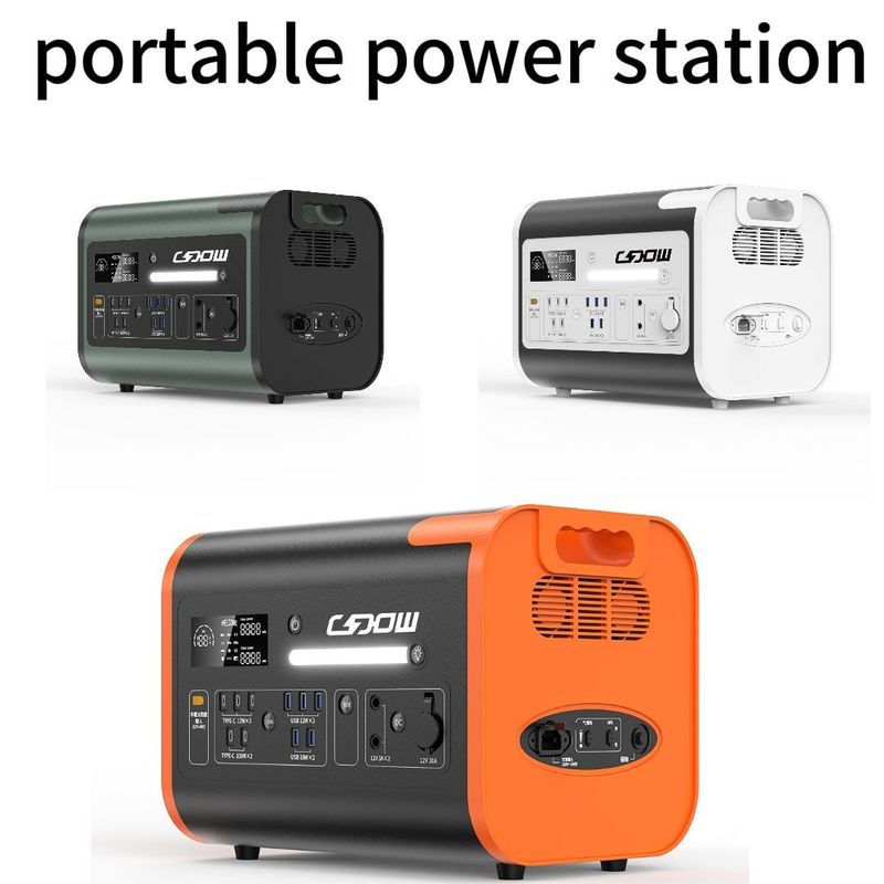 40ah/110V/220V Mobile Rechargeable 2200W Outdoor Camp Lithium Battery Power Portable Power Station