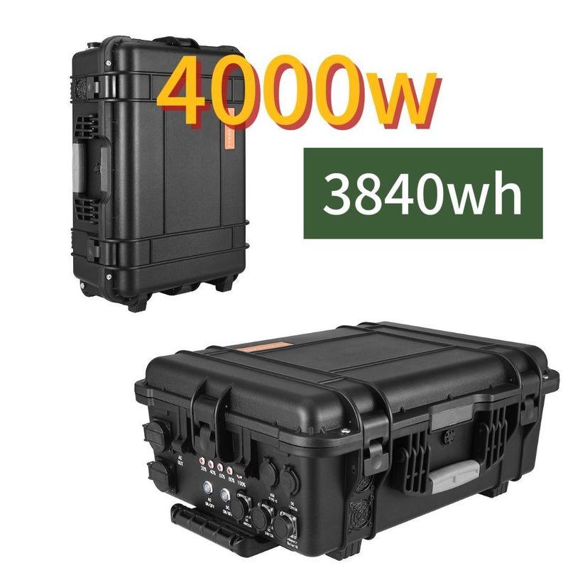 4000W Output Power Portable Solar Power Station Perfect for Camping and Standby Power