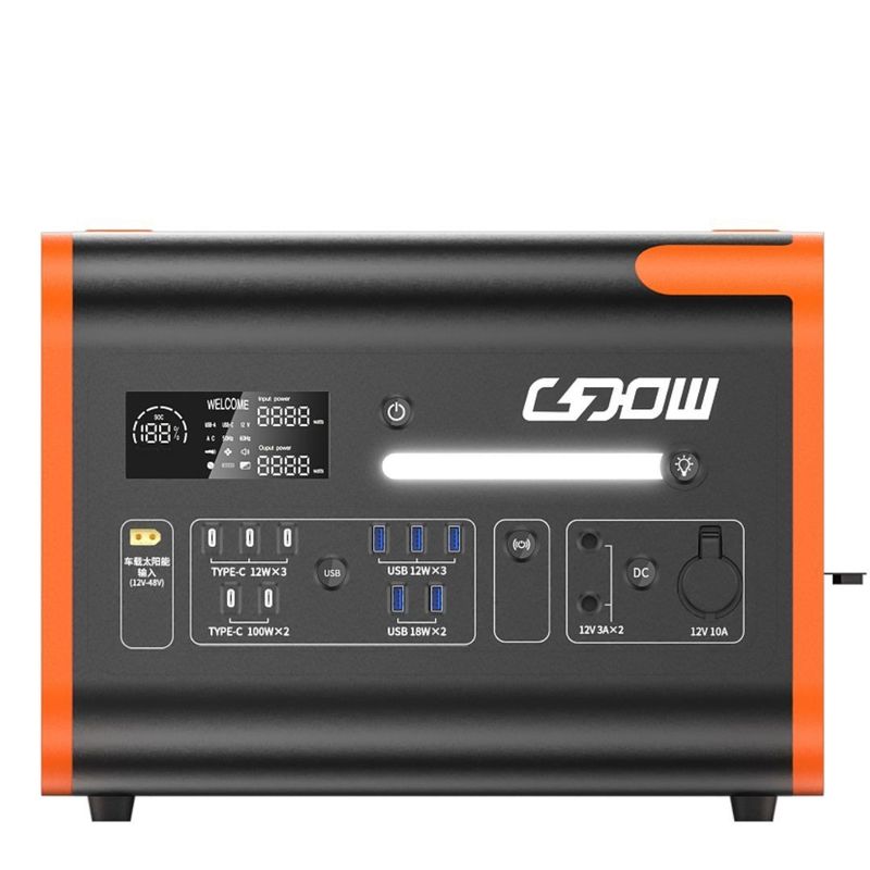 Un38.3/Msos Authentication 2200W 220V Portable Solar Charging 800W Generator for Outdoor