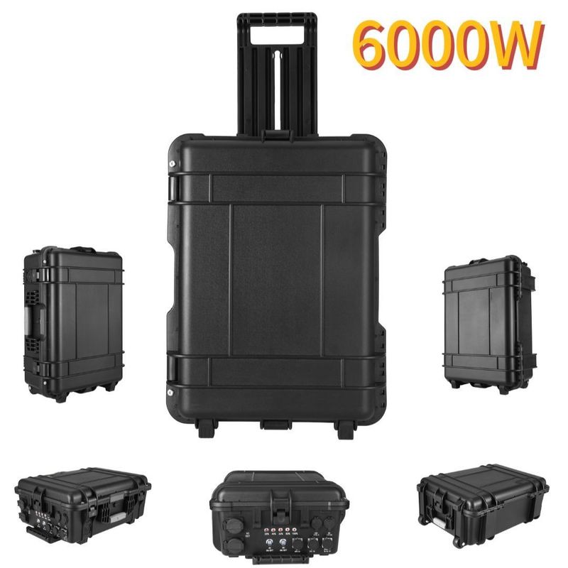 AC Output Current 15A Max 6000W Outdoor USB Charger for Travel Camping and Emergencies