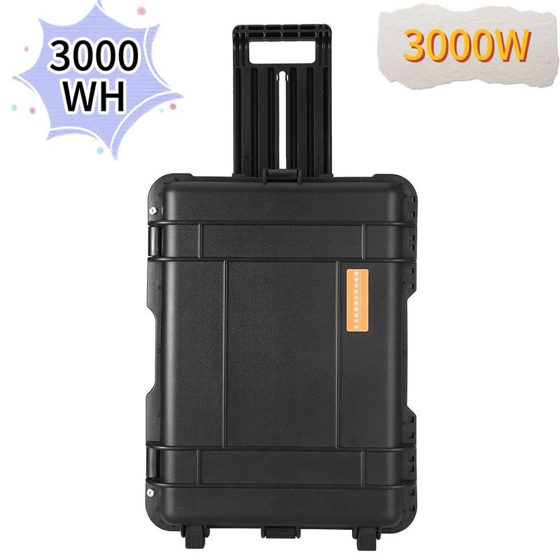 CE.Un38.3 Certified 3000W/3000wh Portable Solar Power Station for Camping and Emergency
