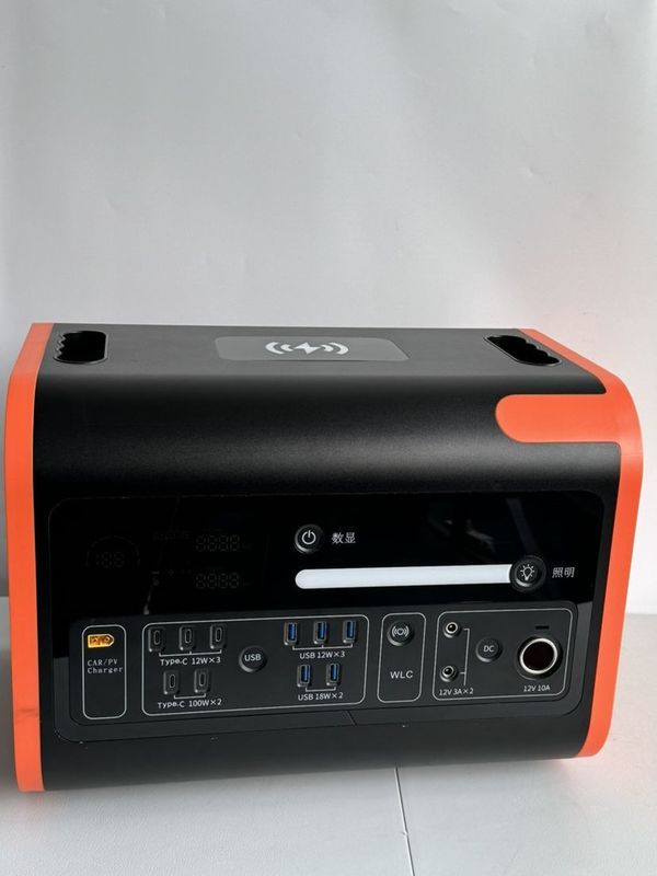 2200W Portable Power Station UPS Solar Input 800W Generator Uninterrupted Power Supply