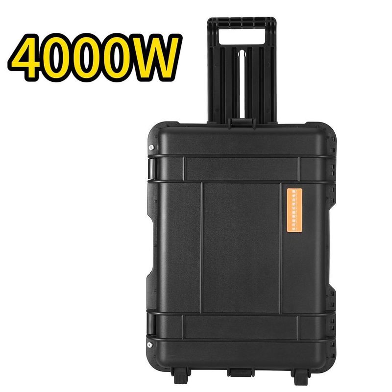 4000W Large Capacity Lithium Battery Solar Generator Perfect for Home RV and Outdoor