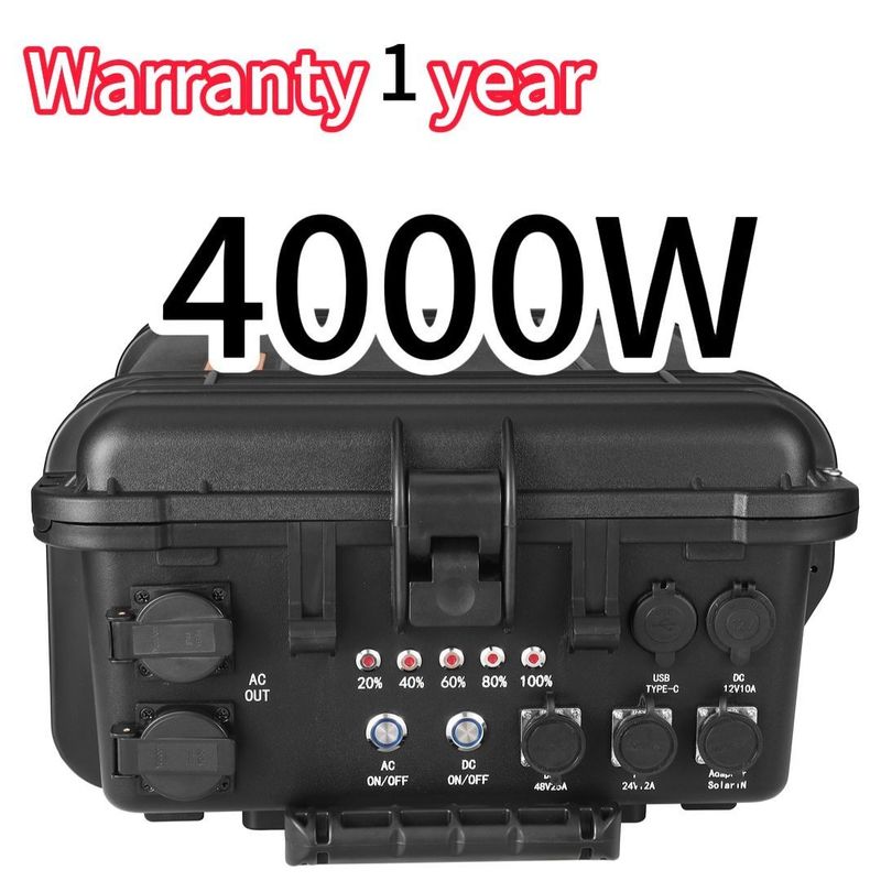 8000W Peak Power 1 LED Large Capacity Mobile Power Supply for Emergency Power Station