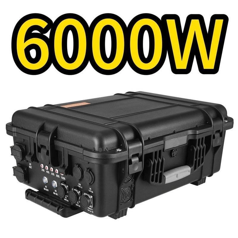 Portable Power Station for Emergency Backup and Energy Storage Charging Time 6-7h