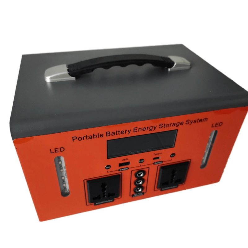 Portable Power Station 300W/500W with USB Port and AC Power Base for Camping or Emergency Power