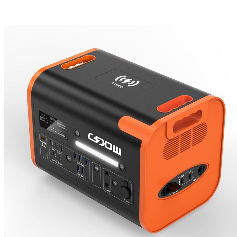800W Max Solar Charging LiFePO4 Backup Battery Portable Power for Camping and Outdoor