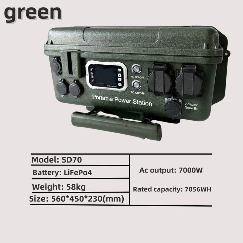 Lithium Battery 6kw/7kw/5kw Portable Power Station for Oxygen Production and Lighting