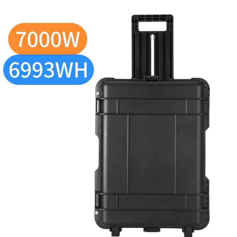 AC Pure Sine Wave Output 7000W Outdoor Power Station LiFePO4 Portable Solar Generator