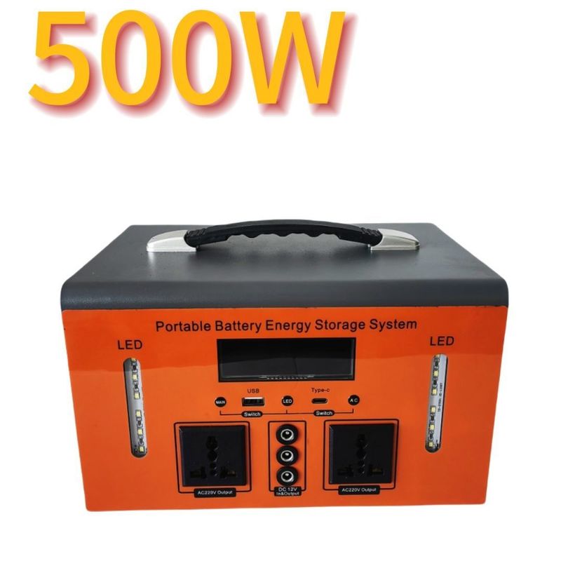 XT500 500W Portable Lithium Battery Power Supply for Outdoor Camping and Emergency