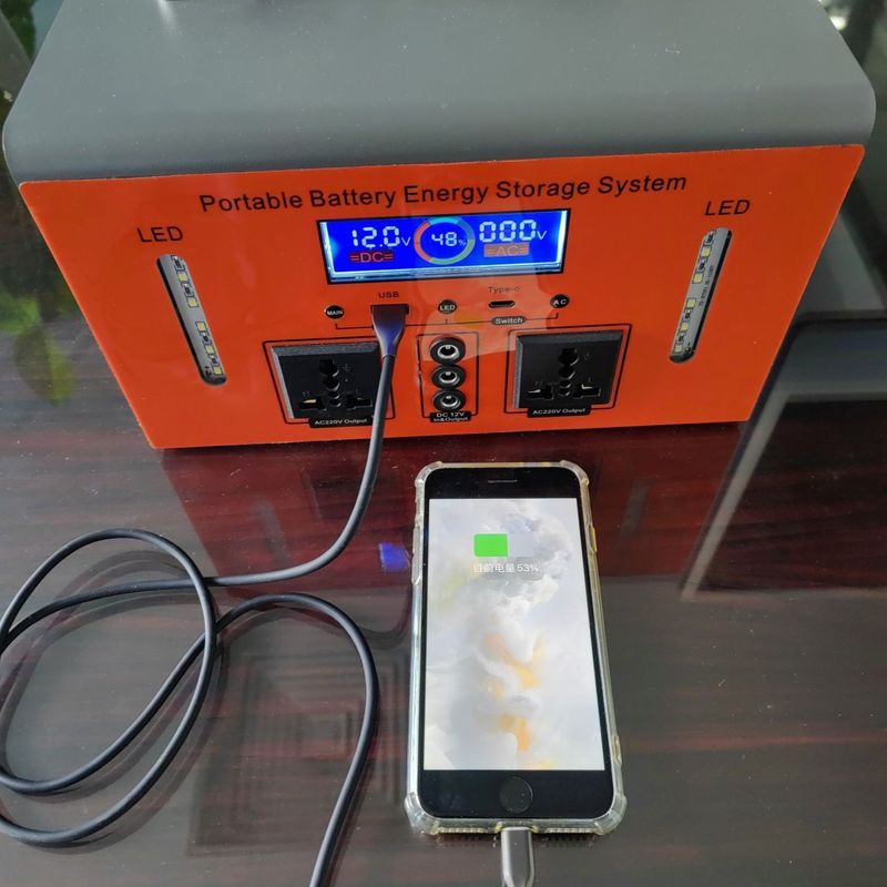 300W Portable Power Station for Camping and Home Emergencies Type-C Output 5V/10W Max
