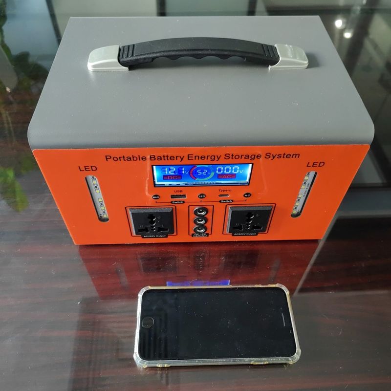 500W Office Backup Charging Bank Portable Power Station with 12V DC Output 11-14V Max