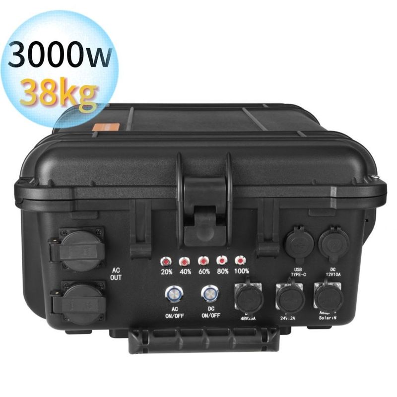Black Super Large Portable Power Station 3kw/4kw/5kw/6kw/7kw Emergency Energy Storage