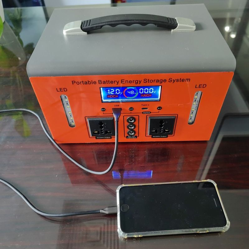 300W Rated Output Power Type-C 5V/10W Portable Power Station for Office Mobile Charging