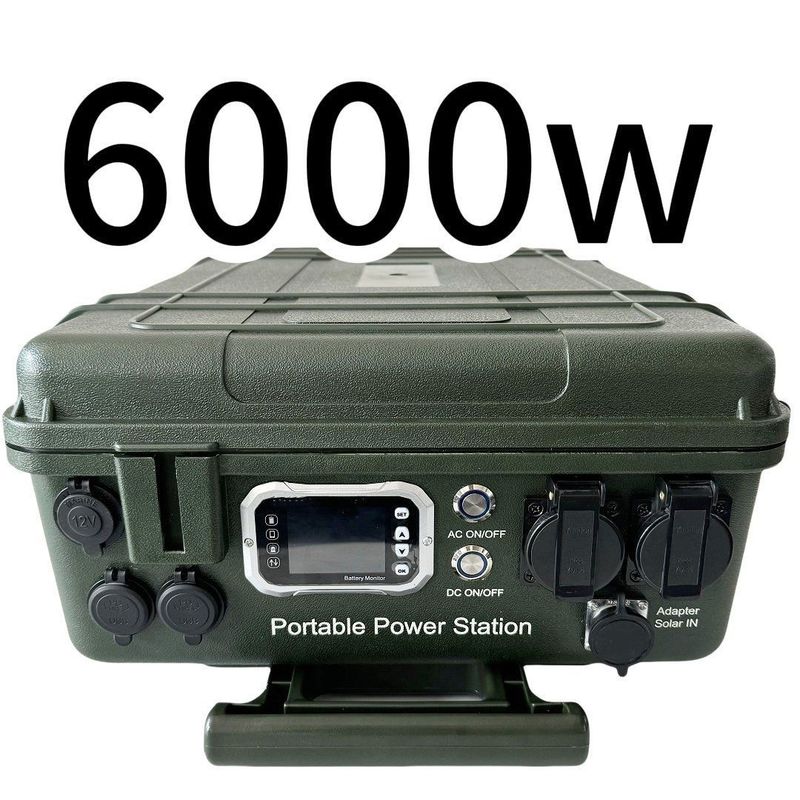 6048wh Large Capacity Mobile Power Solar Generator 6000W Power Station for High Demand