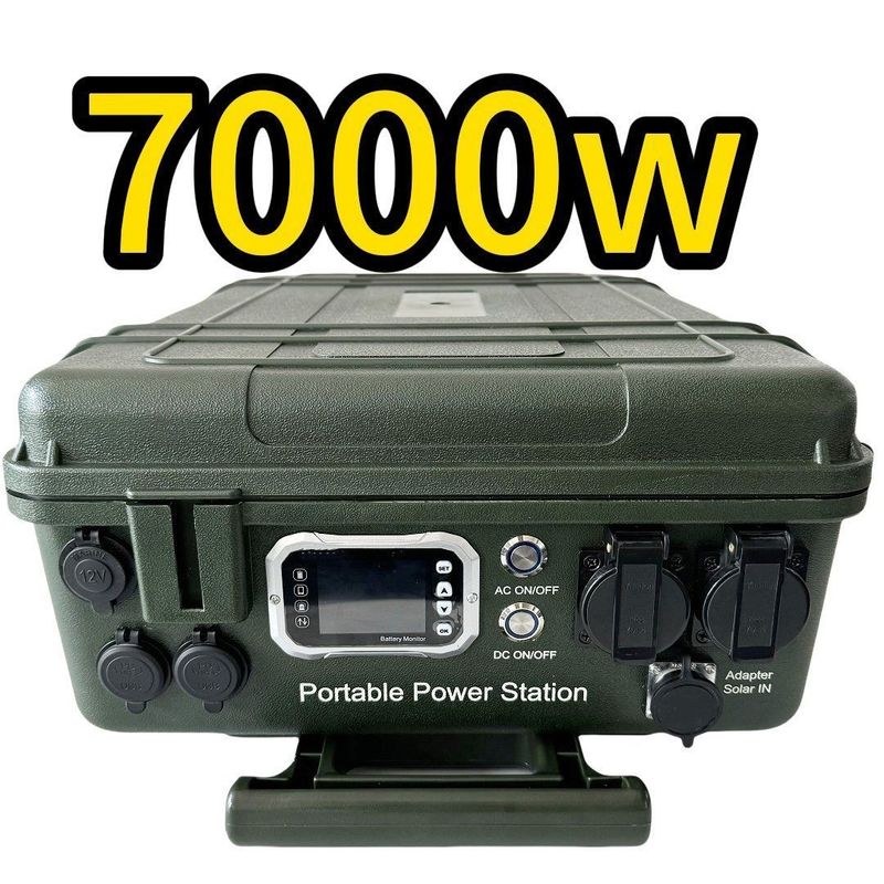 Soc Range 5%-95% Outdoor Emergency Power Supply 7000W Household Portable Power Station